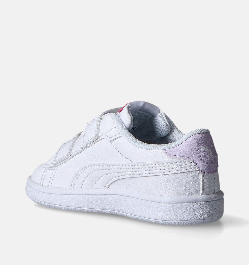 Puma Smash 3.0 Badges V Witte Sneakers voor meisjes (350394)