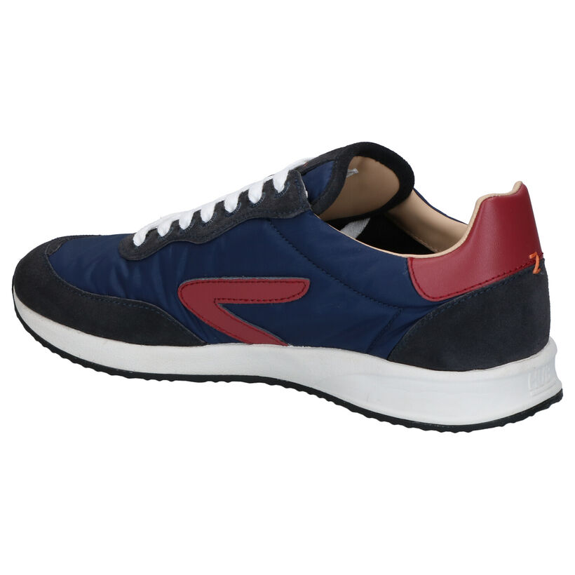 Hub Line Blauwe Sneakers in daim (267849)