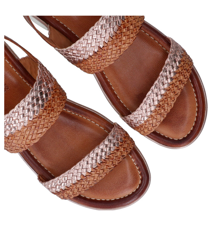 Ara Kreta Cognac Sandalen in leer (288976)