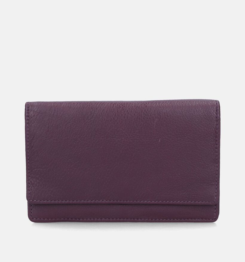Euro-Leather Zwarte Portemonnee voor dames (365193)