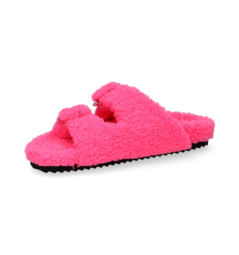 Colors of California Pantoufles ouvertes en Fuchsia pour femmes (300191)