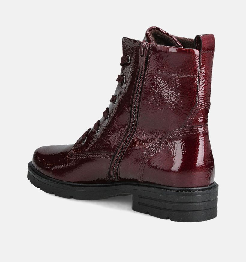 Gabor Boots à lacets en Bordeaux pour femmes (363138) - pour semelles orthopédiques