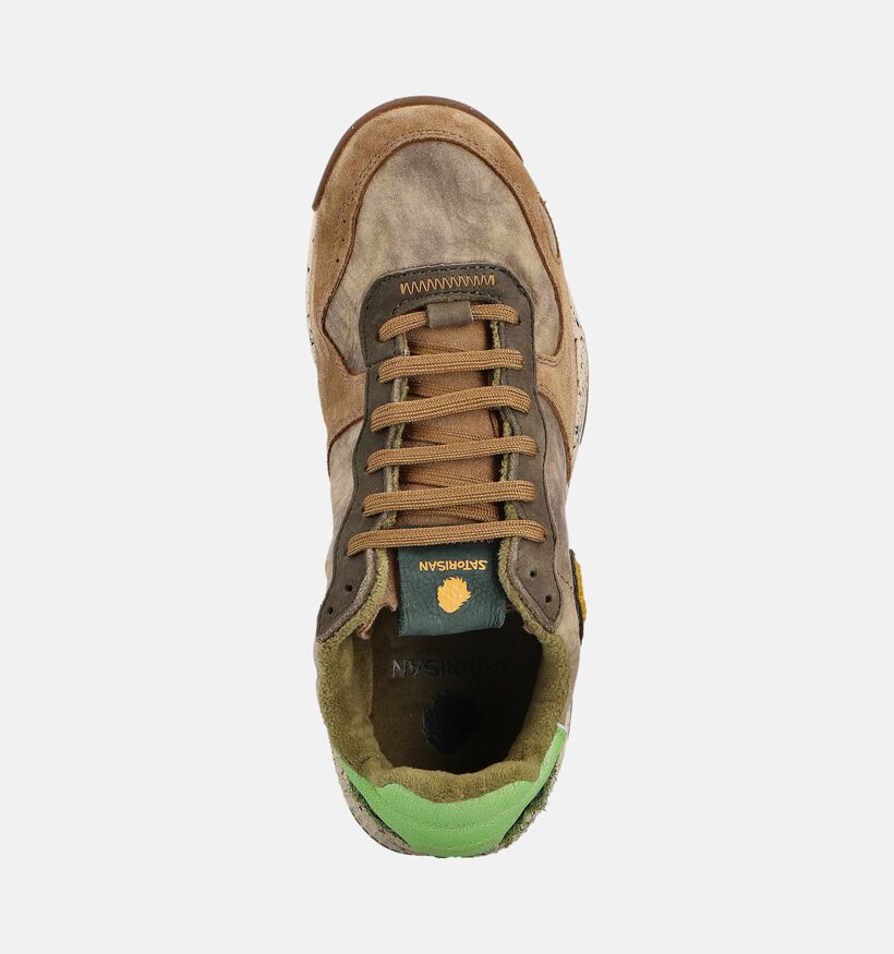 Satorisan Chaussures plates en Vert kaki pour hommes (361962) - pour semelles orthopédiques