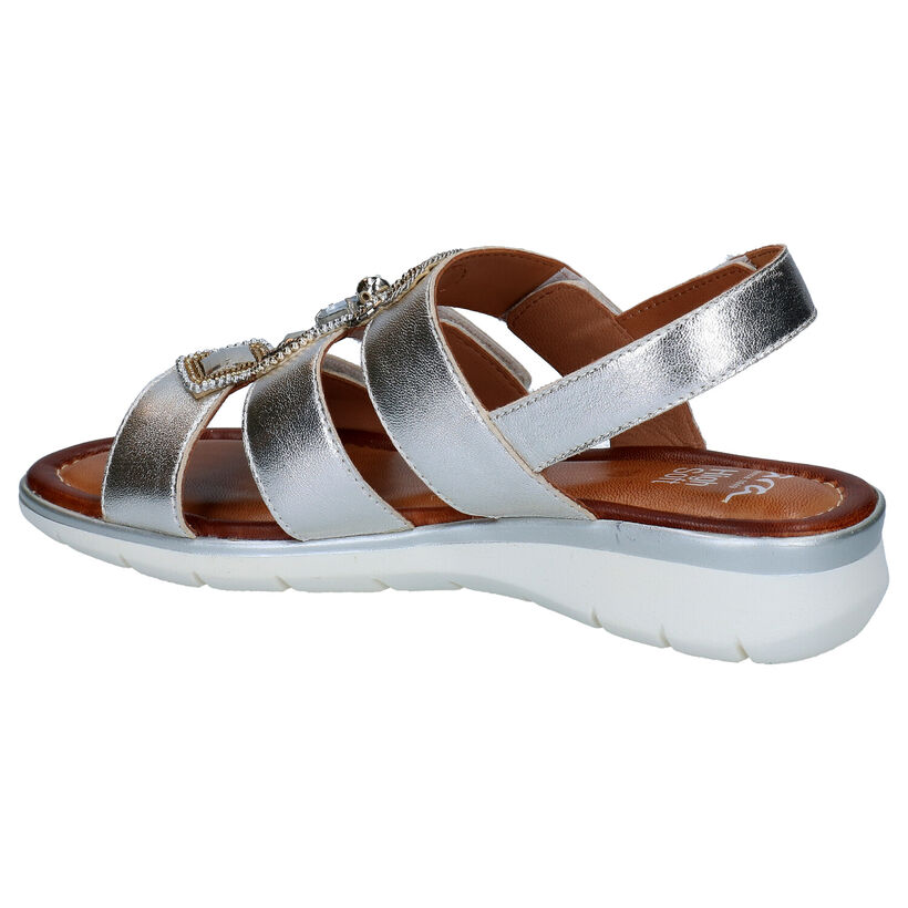 Ara Kreta Zilveren Sandalen in leer (288975)