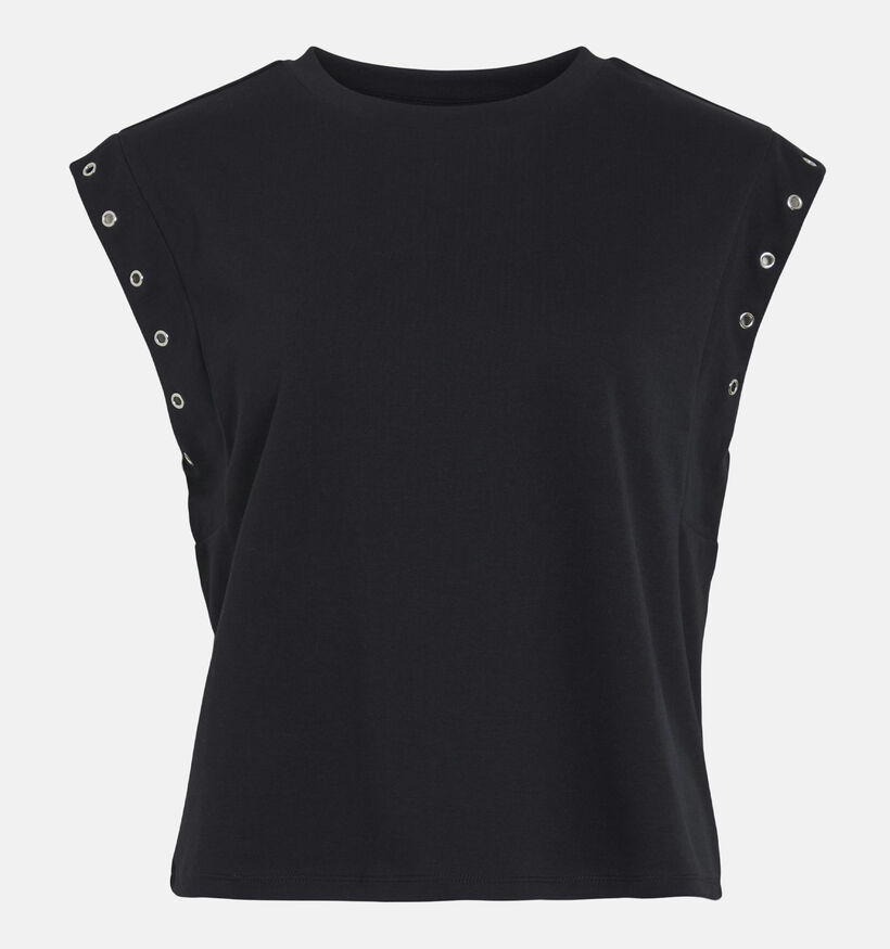 Vila Eyeletti Zwarte Top voor dames (361357)