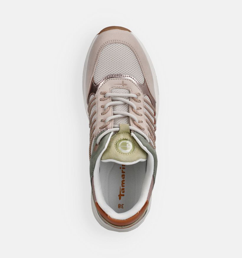 Tamaris Baskets casual en Vert pour femmes (367601) - pour semelles orthop&eacute;diques