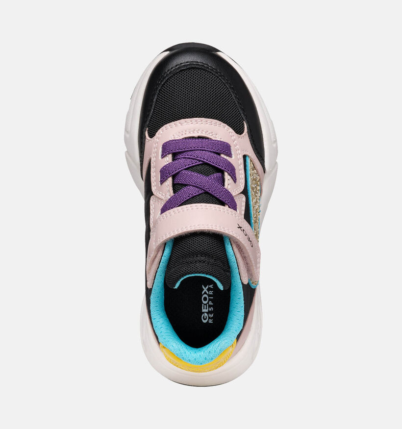 Geox Loftus Blauwe/Roze Sneakers voor meisjes (360382) - geschikt voor steunzolen