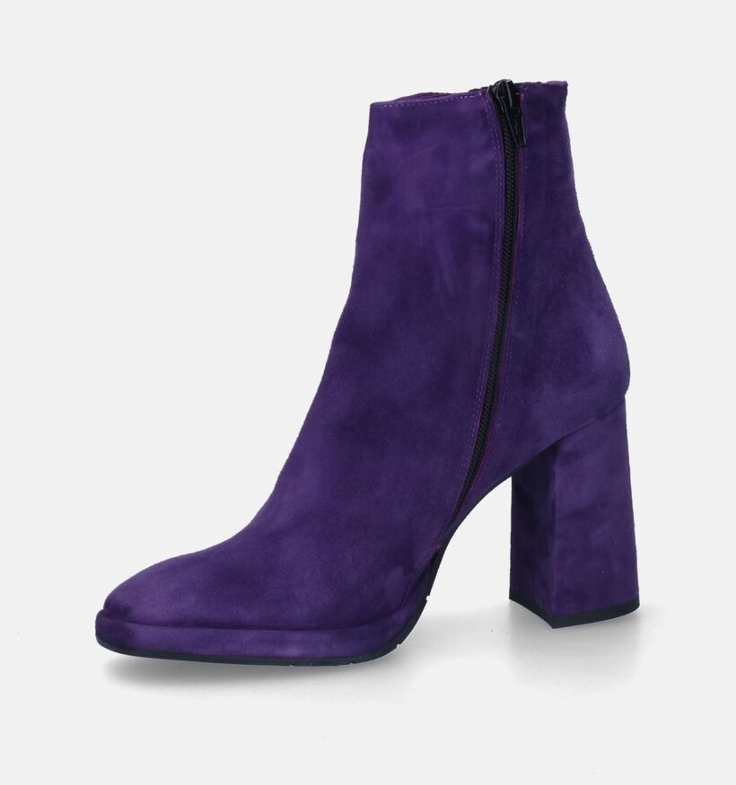 Cristian Daniel Bottines à talons en Violet foncé pour femmes (317498)