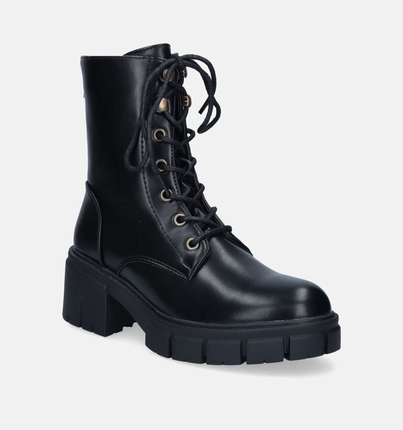 Posh by Poelman Bottines à lacets en Noir pour femmes (345505)