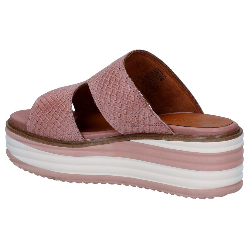 Tamaris Touch it Mules en Rose en cuir (291615)