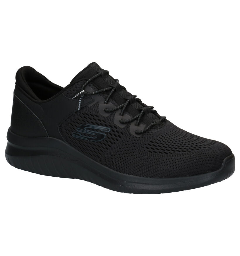 Skechers Ultra Flex Baskets en Noir en textile (293901)