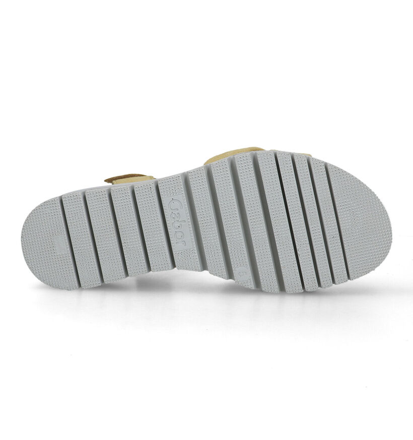 Gabor Best Fitting Sandales avec semelle plateforme en Jaune pour femmes (323217)
