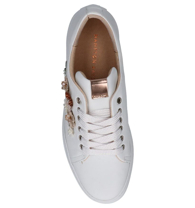 Witte Lage Geklede Sneakers met Bloemen Hampton Bays, , pdp