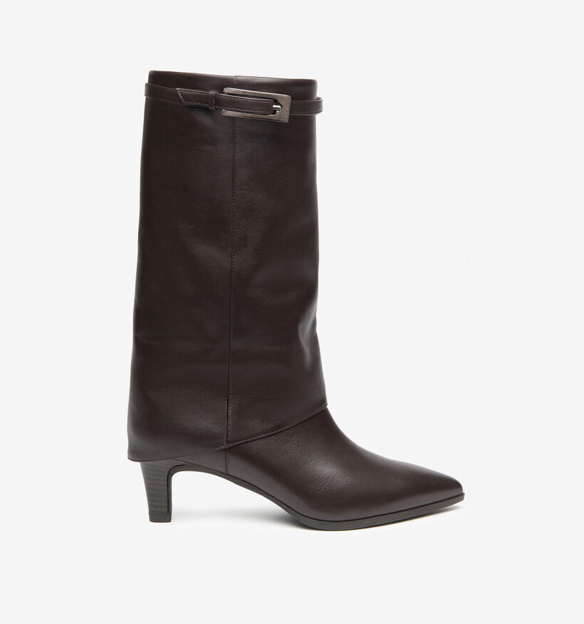 NeroGiardini Donkerbruine Lange Laarzen voor dames (379452)