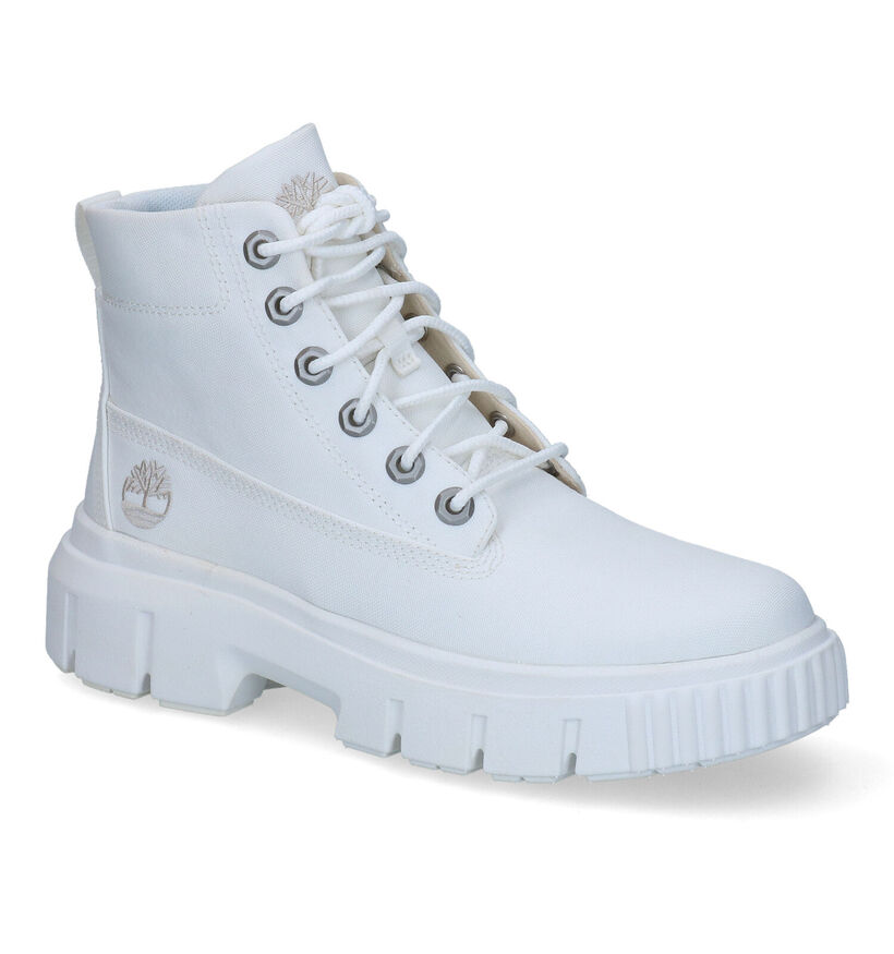 Timberland Greyfield Fabric Witte Boots in stof (303673)