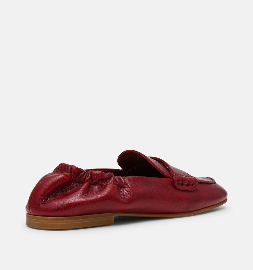 Steve Madden Newbury Chaussures plates en Rouge fonc&eacute; pour femmes (378156)