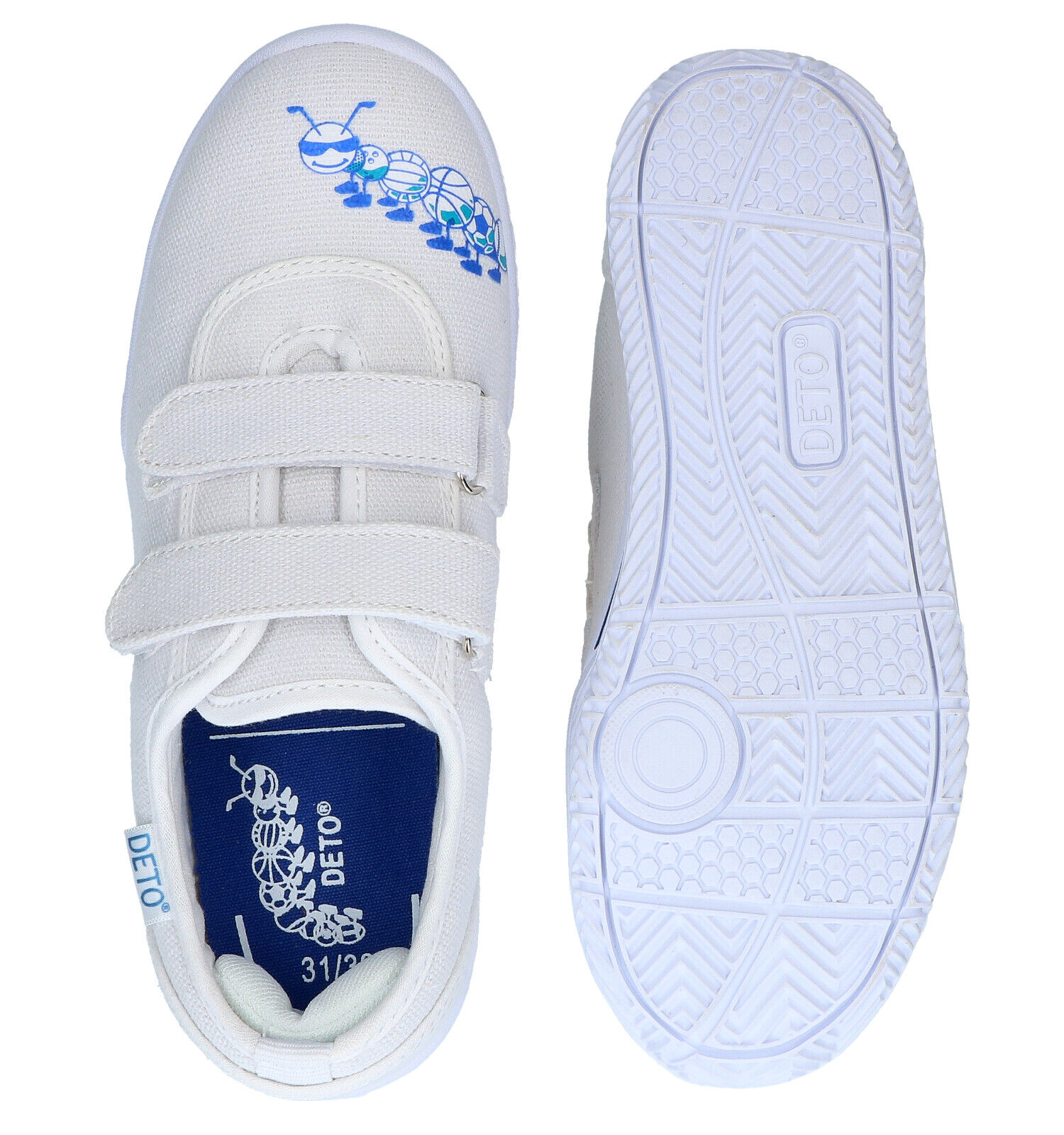 Deto Witte Sportschoenen Jongens Meisjes Sportschoenen Online op TORFS.BE