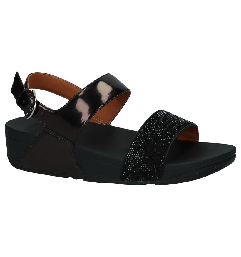 FitFlop Sandales à talons en Noir en cuir verni (212857)