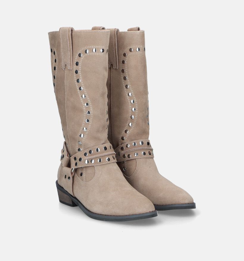 Alma Blue Taupe Cowboy Boots voor dames (333538)