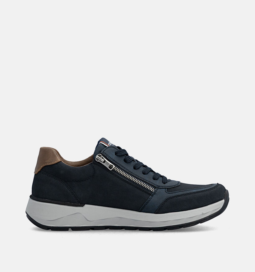 Rieker Chaussures plates en Bleu fonc&eacute; pour hommes (376518) - pour semelles orthop&eacute;diques