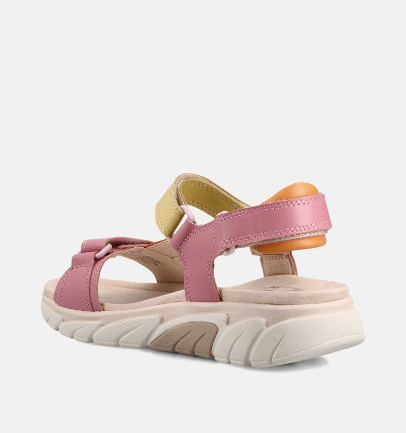 Rollingsoft Sandales plates en Rose pour femmes (369510)