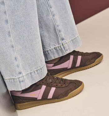 Gola Low Sneakers dark brown/candy/Deep Red/Candy