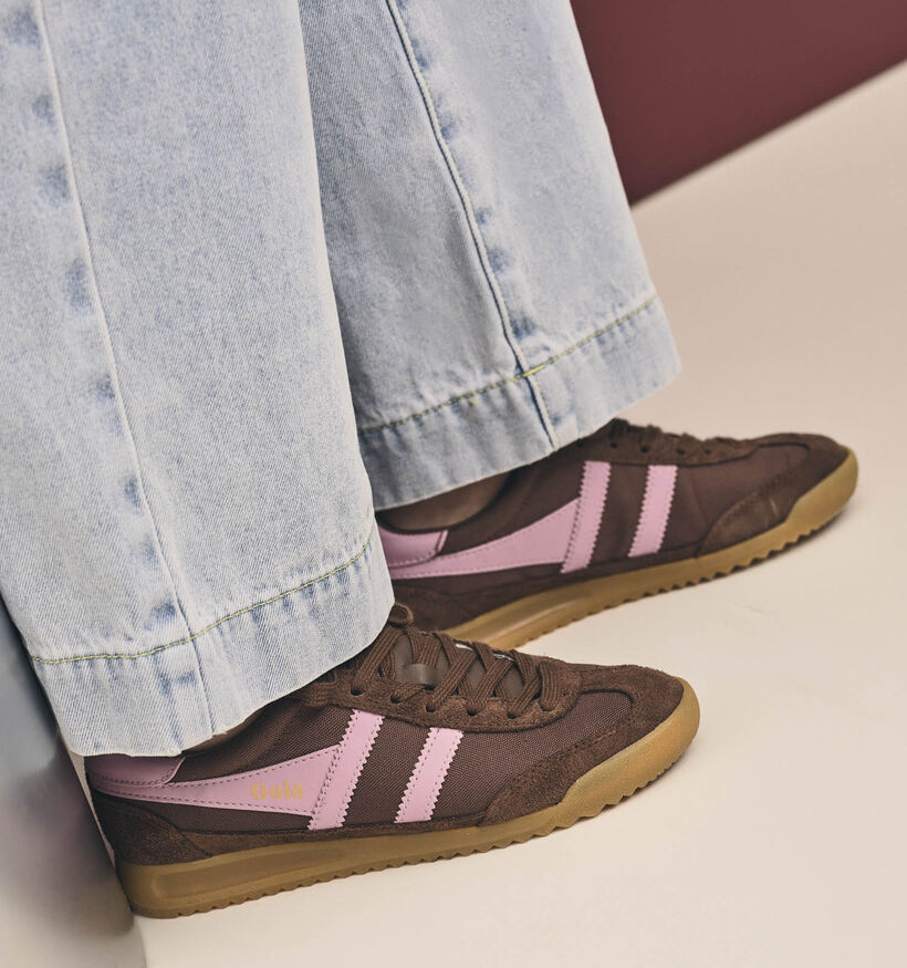 Gola Tornado Baskets casual en Marron pour femmes (368319) - pour semelles orthop&eacute;diques