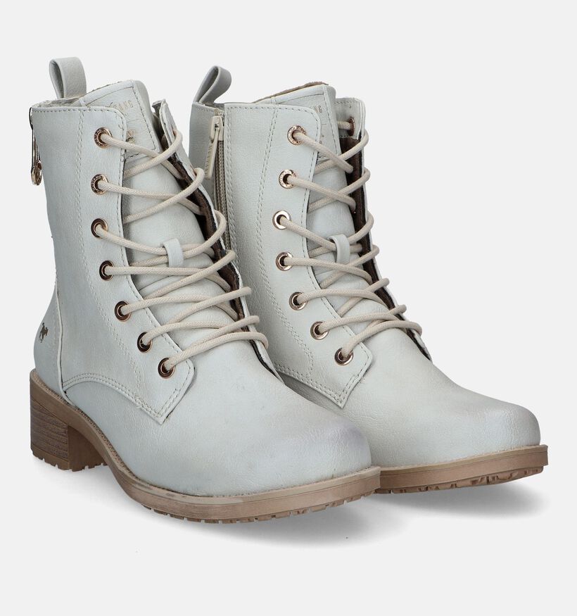 Mustang Boots à lacets en Noir pour femmes (345424)