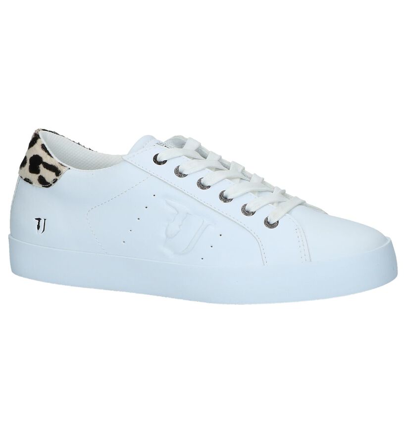 Witte Geklede Sneakers Trussardi Jeans, , pdp