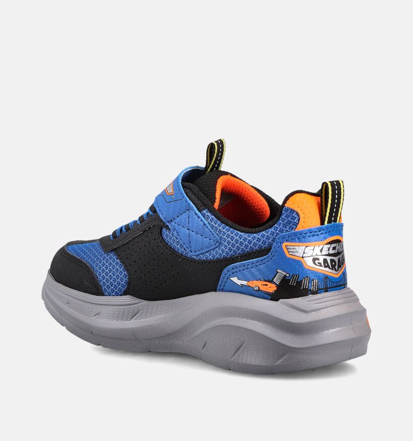 Skechers Garage Baskets basses en Noir/Multi pour filles, gar&ccedil;ons (375663)