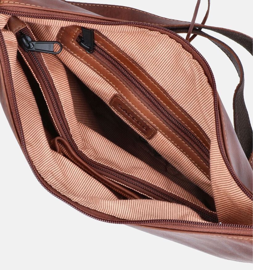 Saccoo Pista Cognac Crossbody tas voor dames (358336)