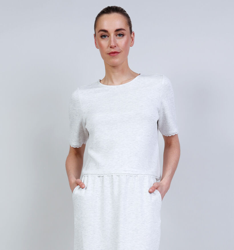 Vero Moda Jade T-shirt en Gris pour femmes (369374)