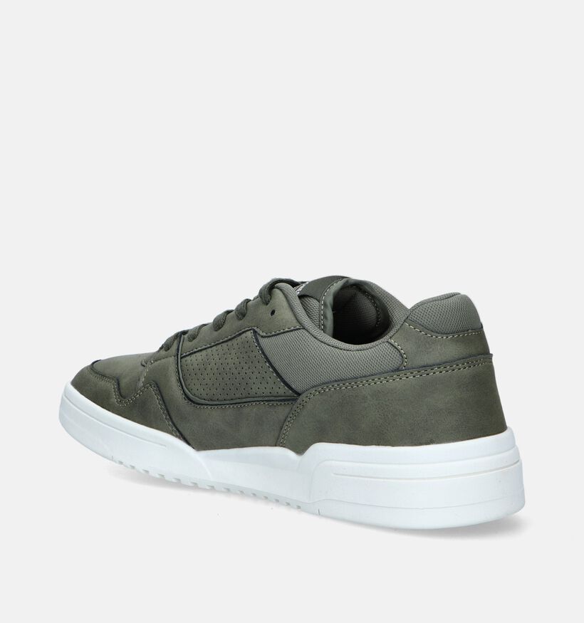 Jack & Jones London Olijfgroene Veterschoenen voor heren (345835) - geschikt voor steunzolen