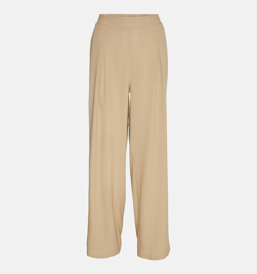 Vero Moda Mymilo Beige Wijde broek voor dames (327020)