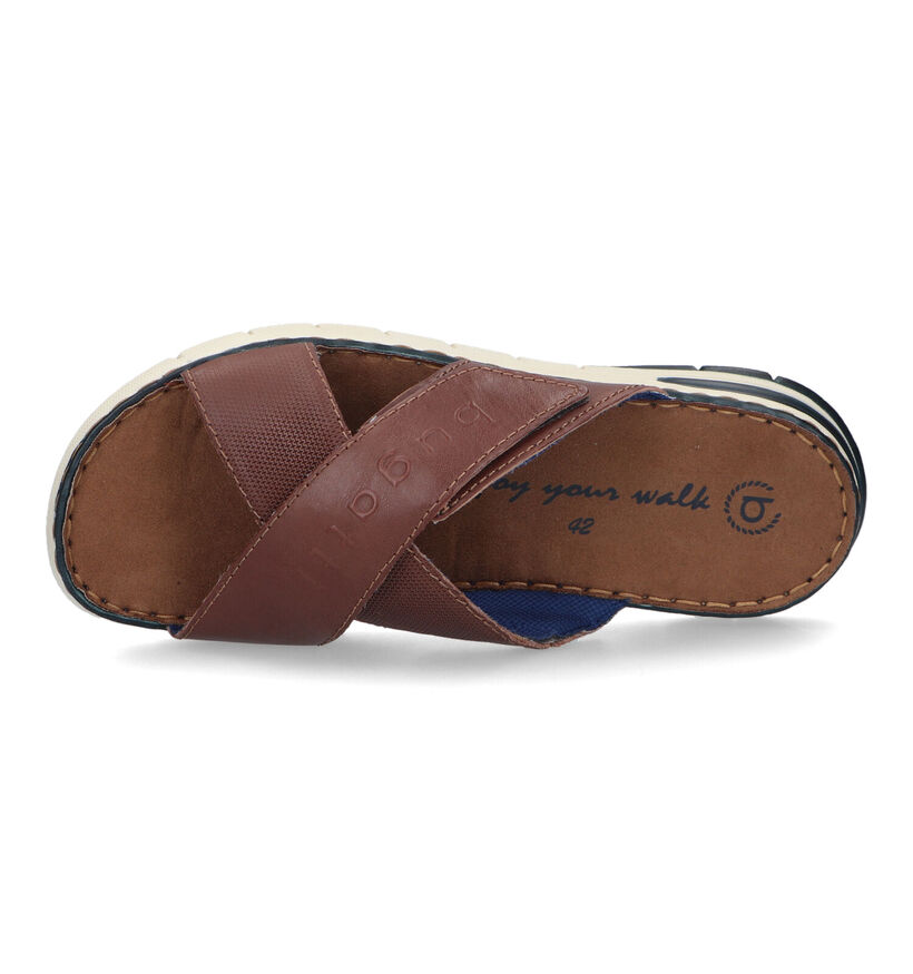 Bugatti Nu-pieds en Cognac pour hommes (322367)