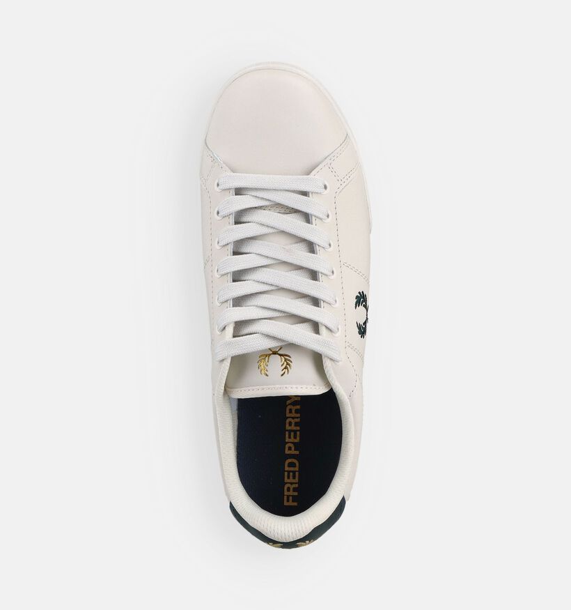 Fred Perry Witte Veterschoenen voor heren (368921) - geschikt voor steunzolen