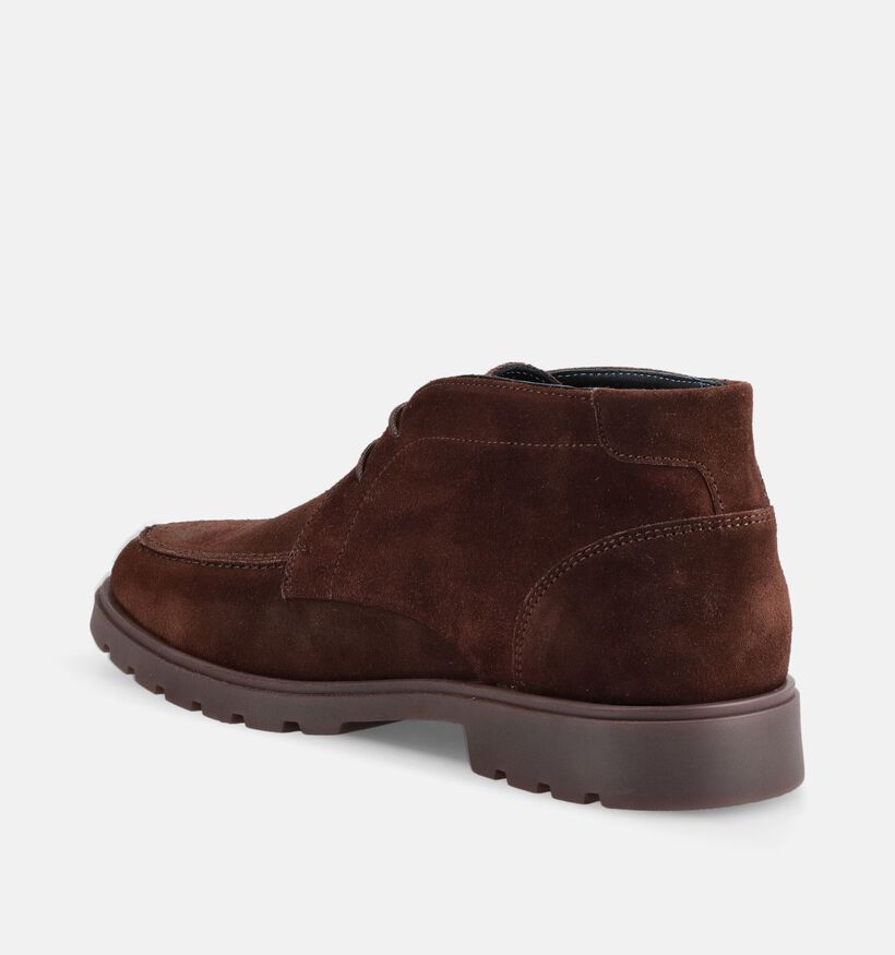 Berkelmans Baro Donkerbruine Geklede Veterschoenen voor heren (379057) - geschikt voor steunzolen