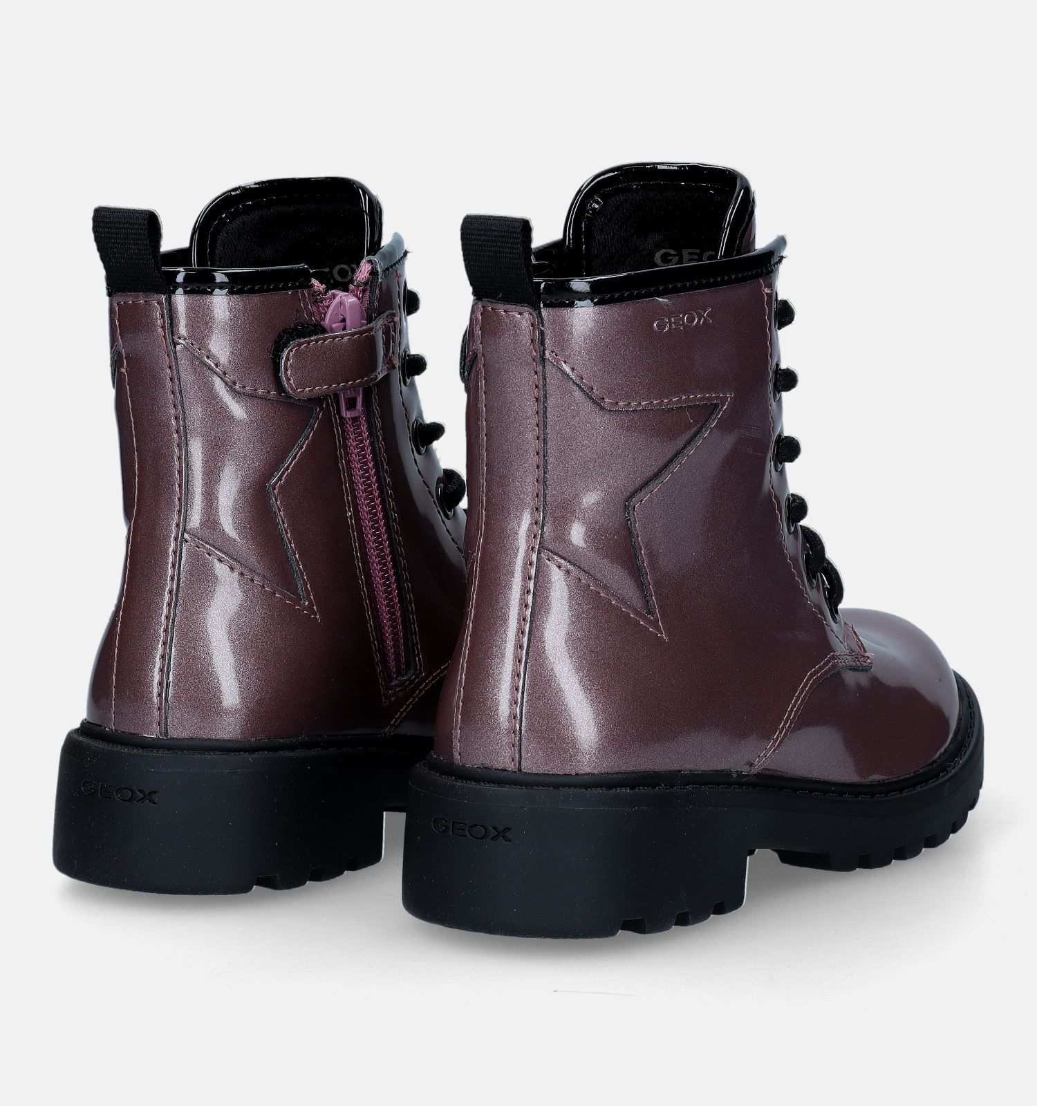 Geox Casey Roze Veterboots Meisjes Boots Online op TORFS.BE