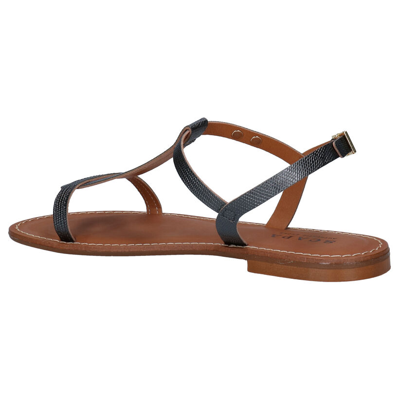 Scapa Sandales plates en Bronze en simili cuir (287708)