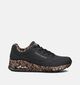 Skechers Uno Loving Love Zwarte Sneakers voor dames (360904) - geschikt voor steunzolen