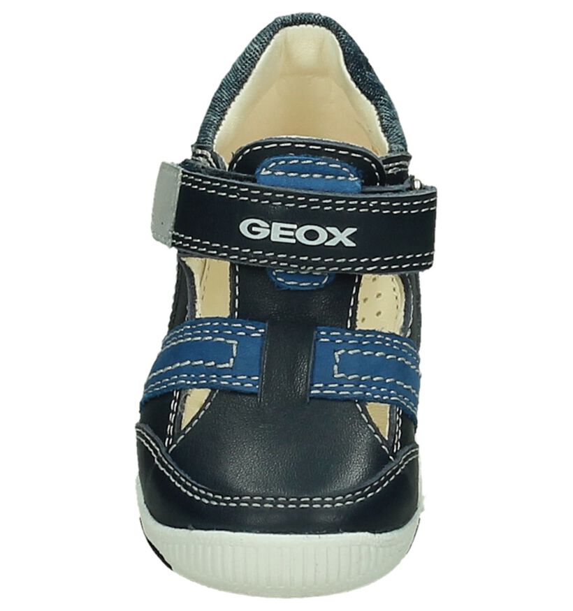 Geox Chaussures basses en Bleu foncé en cuir (190633)