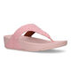 FitFlop Lulu Roze Teenslippers in stof (320475)