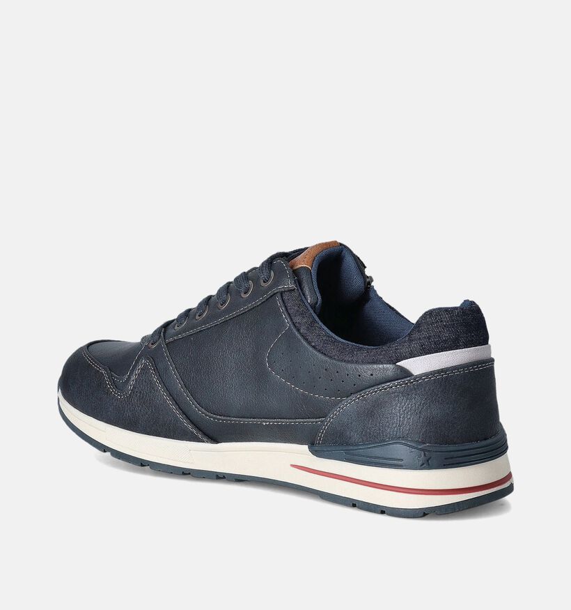 Mustang Blauwe Veterschoenen voor heren (351330)