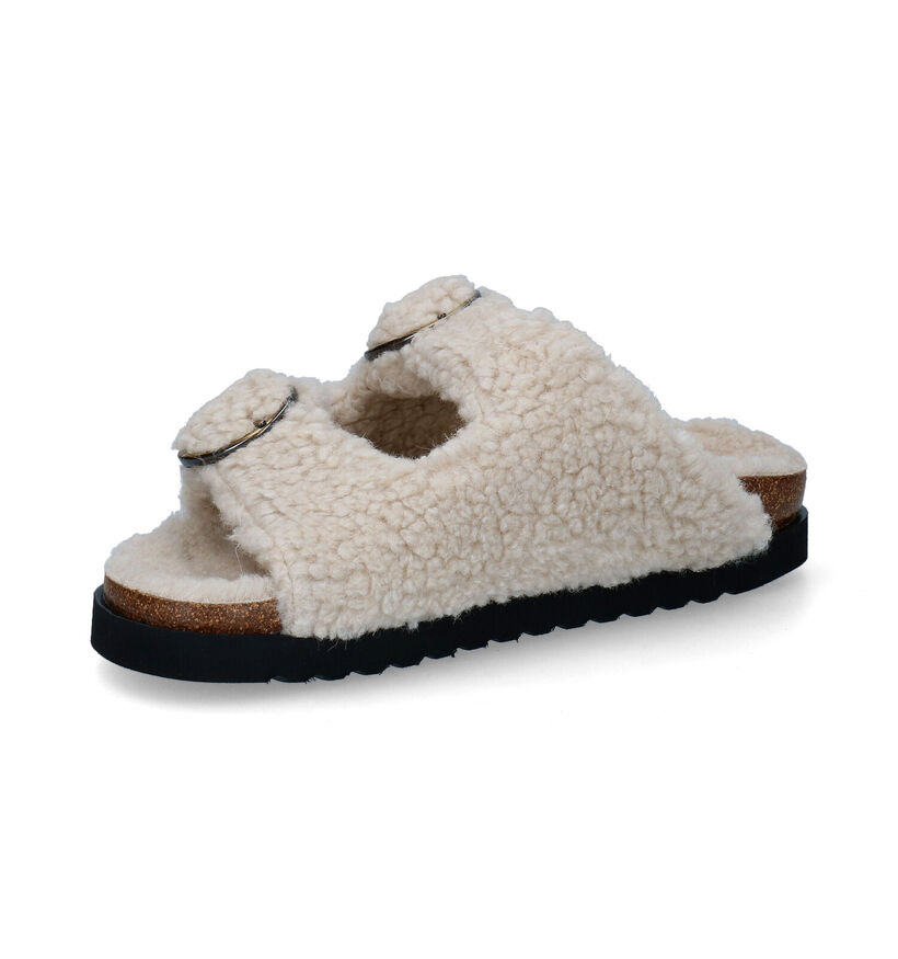 Gabor Grijze Slippers in wol (300236)