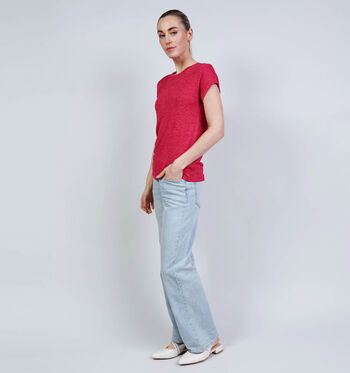 Vero Moda T-shirts Wit/Rood