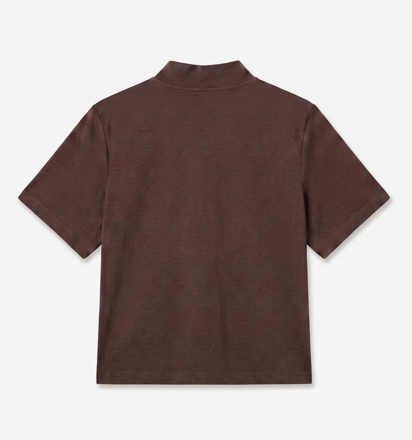 Vero Moda Kelly T-shirt en Brun fonc&eacute; pour femmes (385875)