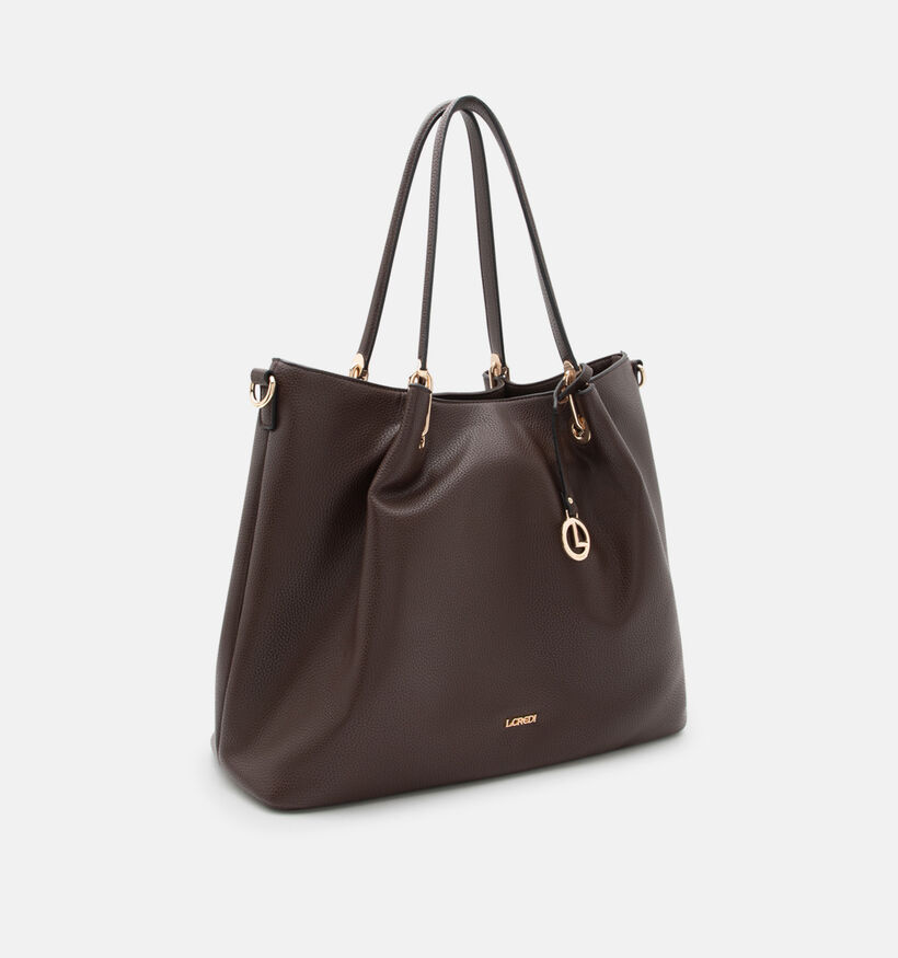L.Credi Ebony Sac &agrave; main en Brun fonc&eacute; pour femmes (379594)
