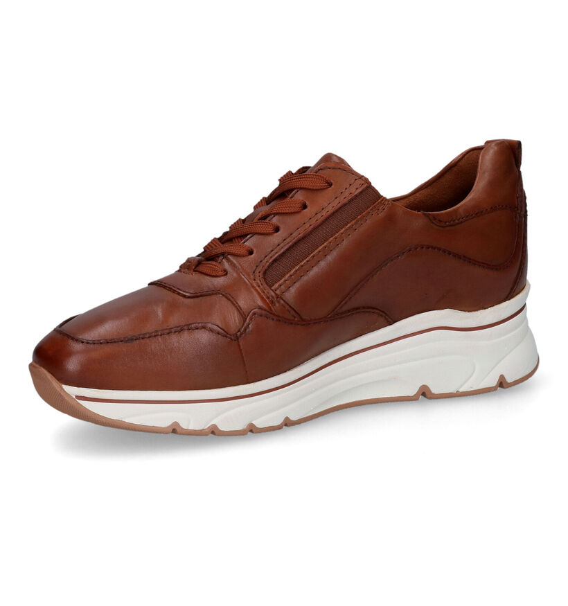 Tamaris PureRelax Baskets en Cognac en cuir (313138)