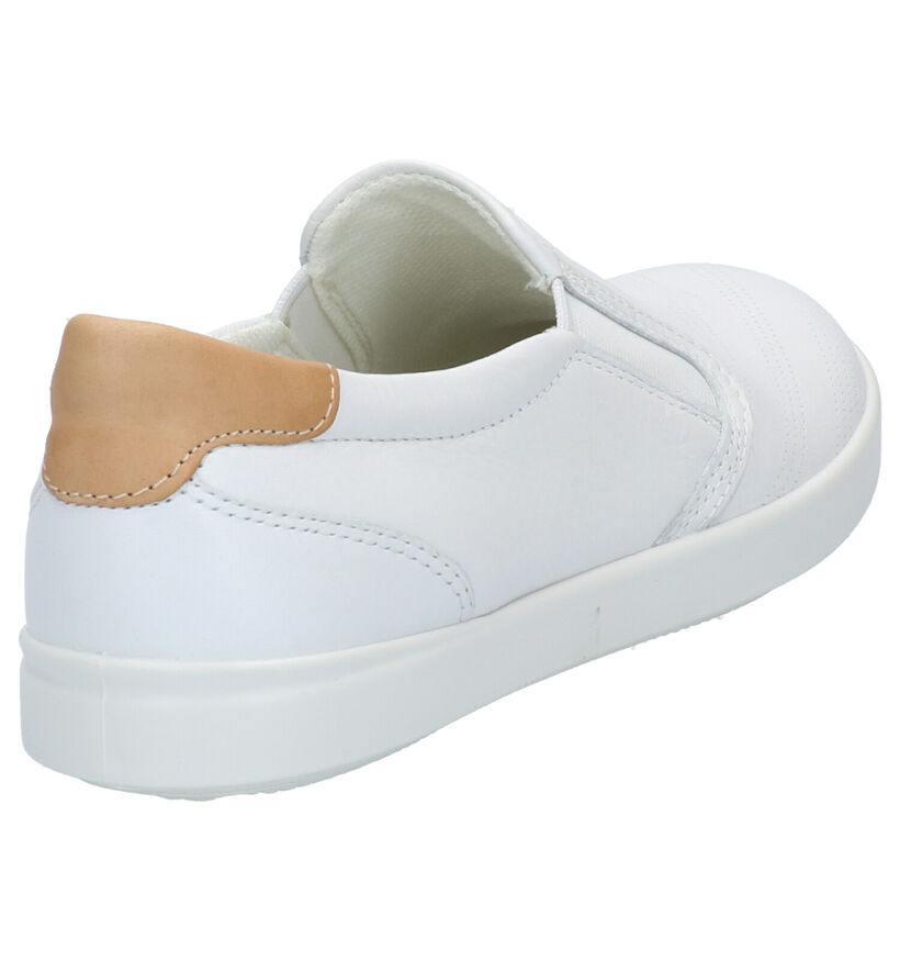 ECCO Leisure Chaussures sans lacets en Ecru en cuir (287315)