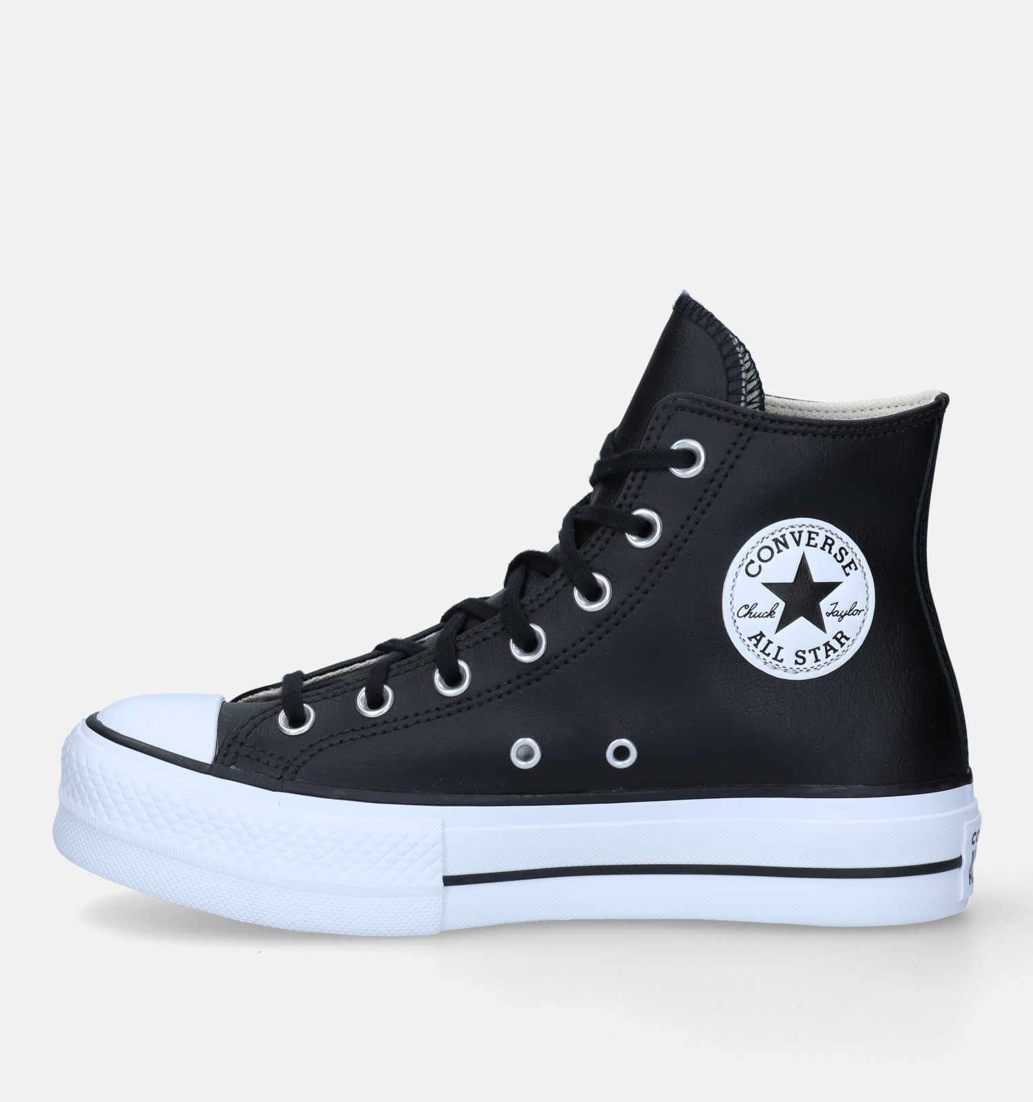 Zwarte new arrivals converse platform